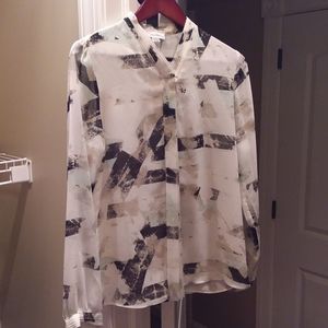 Calvin Klein sheer blouse
